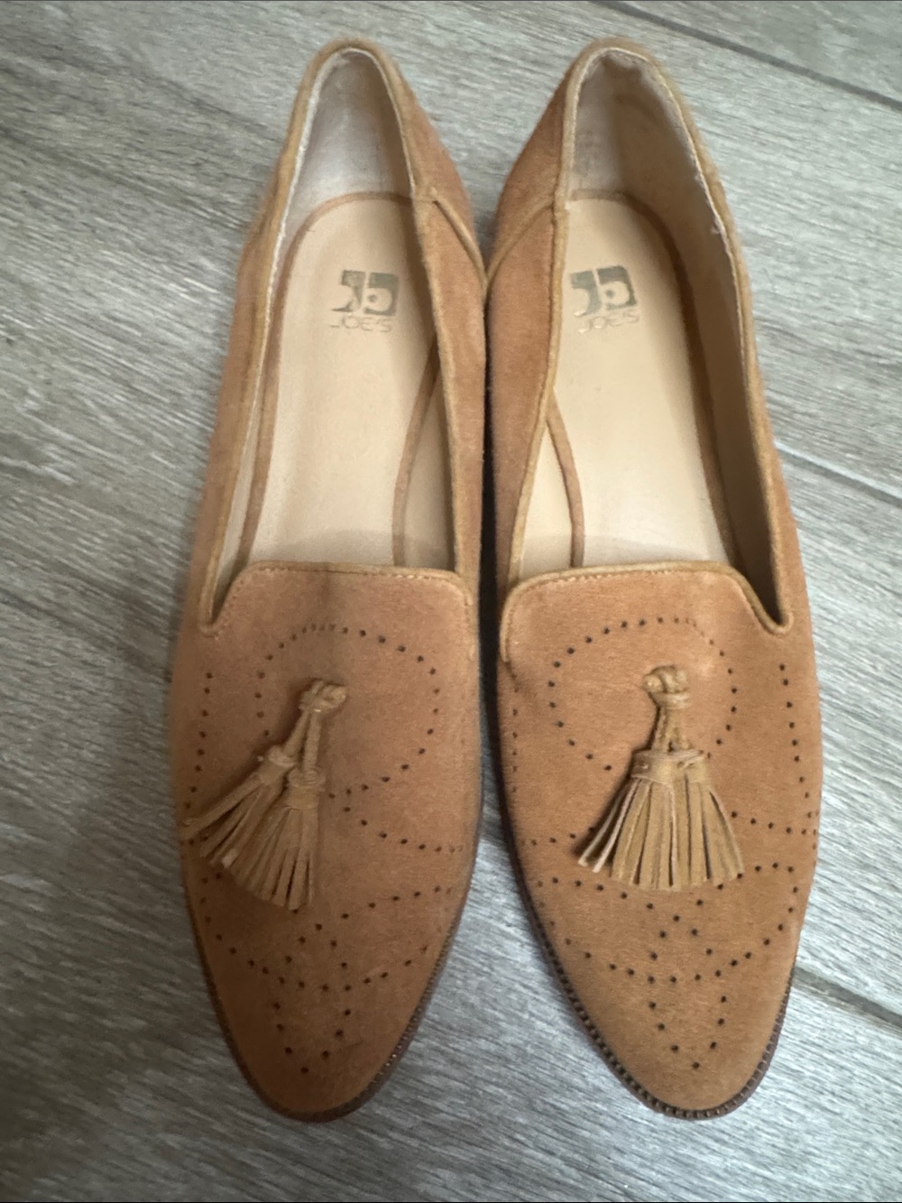 Joe's Jeans Camel Suede Tassel Loafers